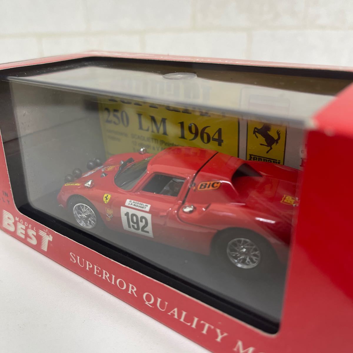 B201 68 BEST MODEL ベストモデル 1/43 9023 FERRARI フェラーリ 250 LM 1964 Tour de France 69 192 ミニカーの画像3