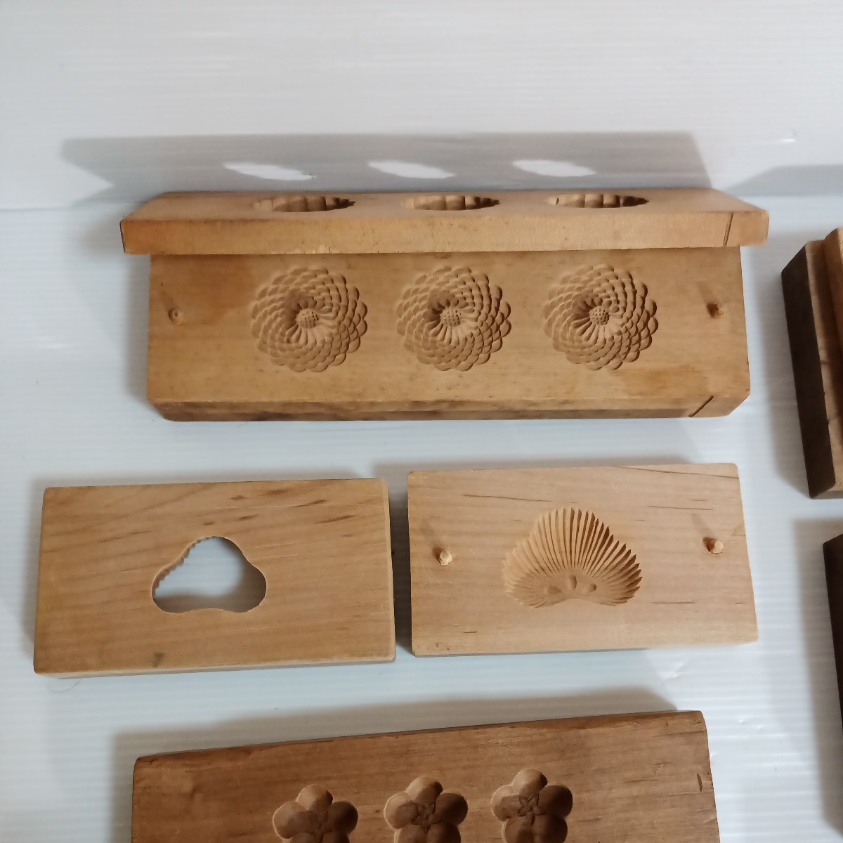 和菓子 木型 菓子木型 日本製レトロ - 置物