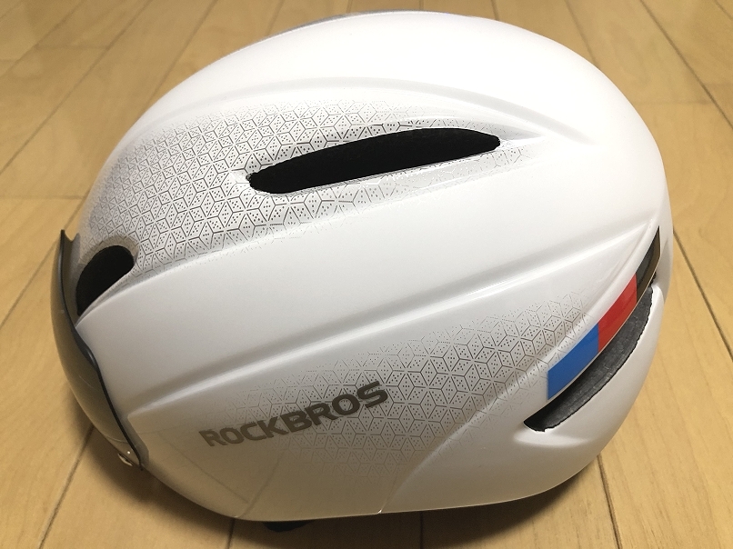 送料込み）ROCKBROS　ロードレーサー用ヘルメット（サイズ57-62cm　磁気ゴーグル付き）使用２回のみ_画像8