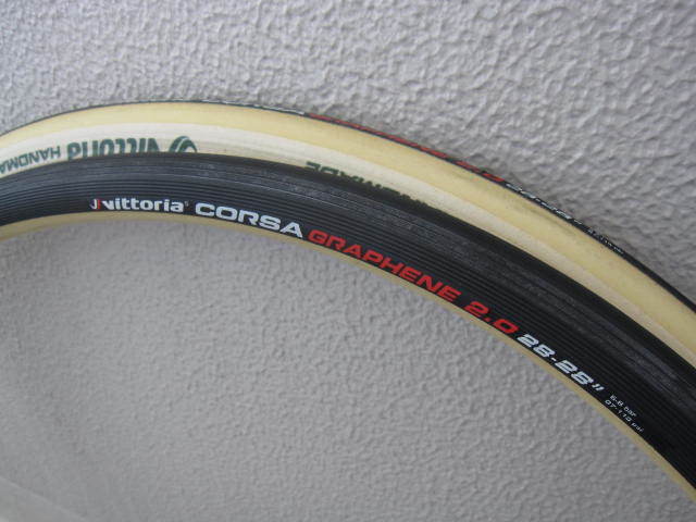 ビットリア(Vittoria) コルサ G2.0(corsa G2.0) 28-28 グラフェン チューブラー ブラック×スキン ペア 新品未使用_画像6