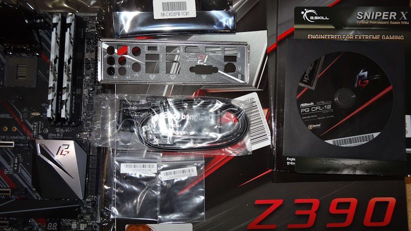 ASRock Z390 PHANTOM GAMING 6 マザーボード DDR4-3600メモリ 8GB×2 付き_画像3