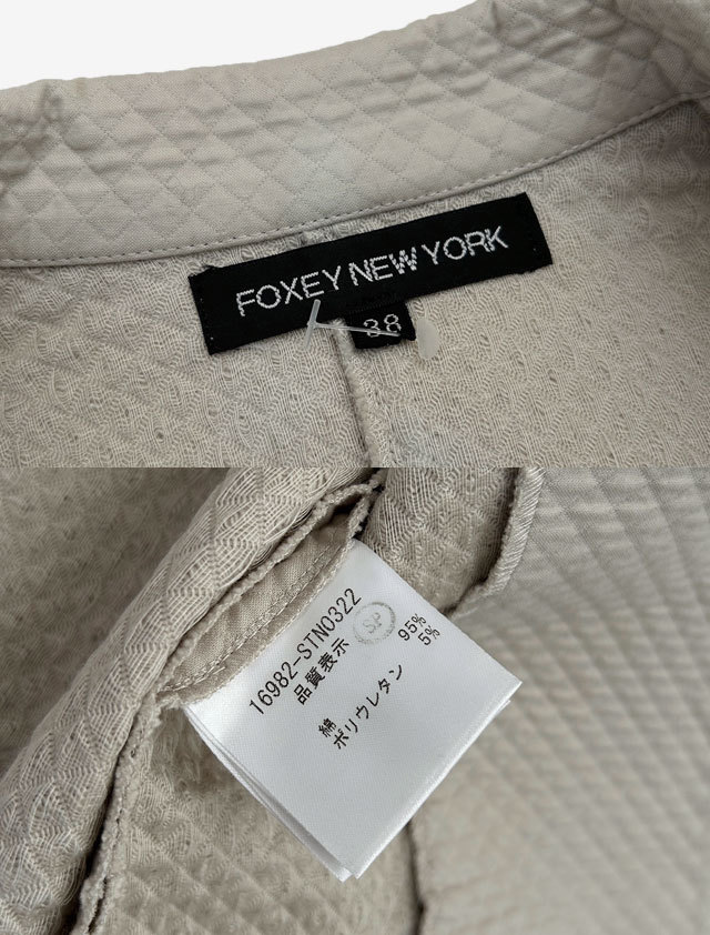 FOXEY NEW YORK フォクシーニューヨーク ジップアップ ジャケット_画像9