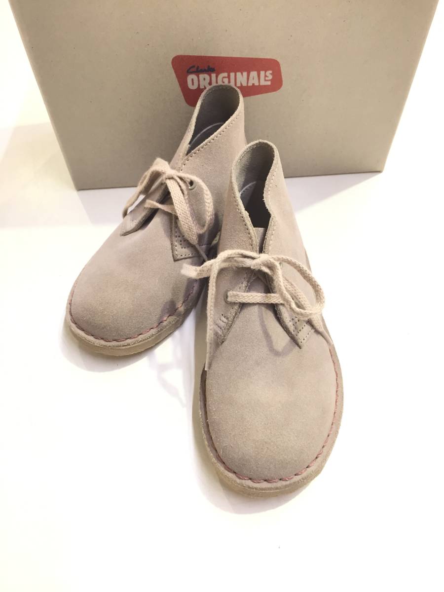 CLARKS クラークス 20340465 DESERT BOOT INFANT デザートブーツ レザーシューズ UK8 SAND スエード キッズ_画像1