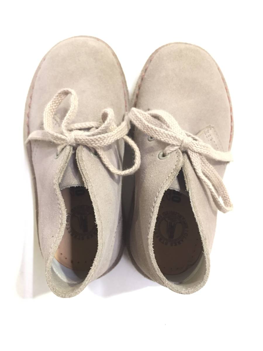 CLARKS クラークス 20340465 DESERT BOOT INFANT デザートブーツ レザーシューズ UK8 SAND スエード キッズ_画像5