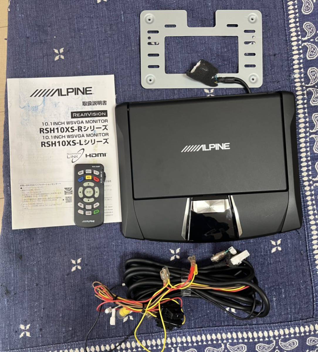 アルパイン RSH10XS-L-B フリップダウンモニター 10 1インチ アルパイン RSH10XS-L-B フリップダウンモニター 10 1インチ