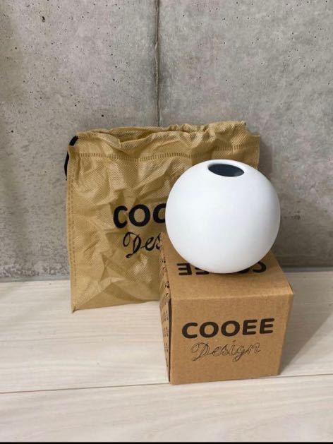 cooee design ボールベース　ホワイト　8cm 花瓶　フラワーベース　クーイーデザイン_画像2