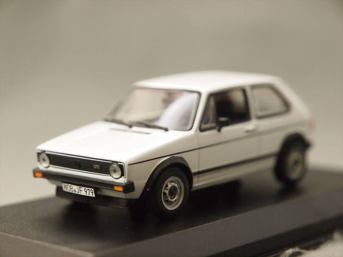 初代 ゴルフ GTI Volkswagen Golf 1 GTI Coupe White Norev 1/43 840081_画像2