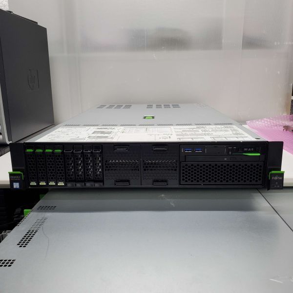 @X0557 Fujitsu PRIMERGY RX2540 M4 /Intel Xeon Gold 5120 x2基 計28C56T/メモ128G/CP400i/DVD/iKVMライセンス付き/WindowsSV2022導入済