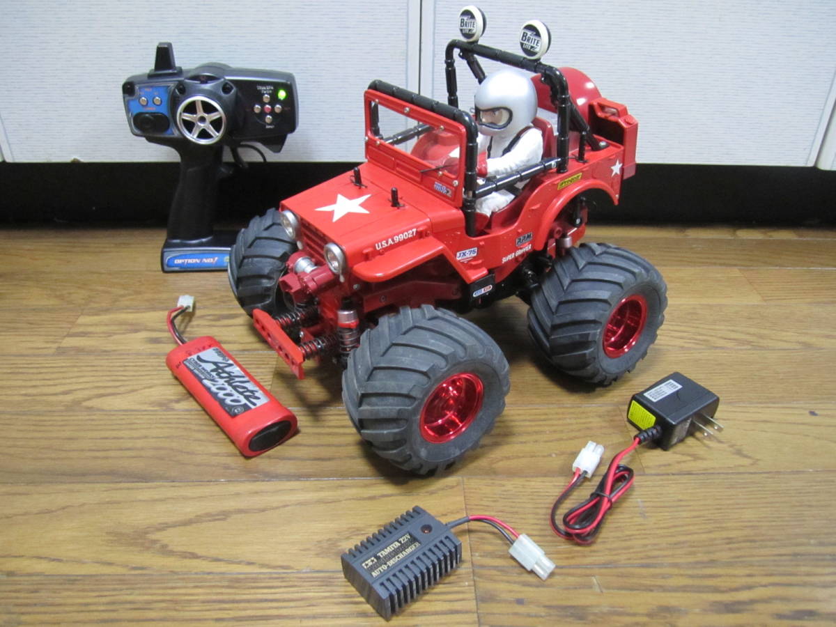 【2024福袋】 2.4G 現行 1/10 すぐ遊べる全部セット タミヤ CUSTOM Ⅱ WILLY WILD R/C EP TAMIYA Ver RED カスタム ワイルドウイリー2 田宮模型