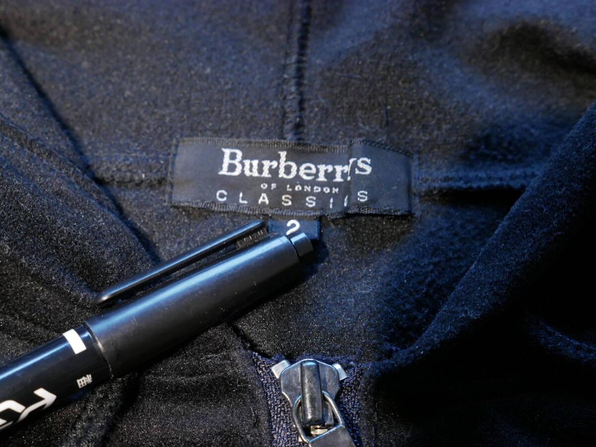 Burberrys London ジップアップパーカー ブラックパーカー ポリエステル サイズ2 BLV97-511-092_画像8