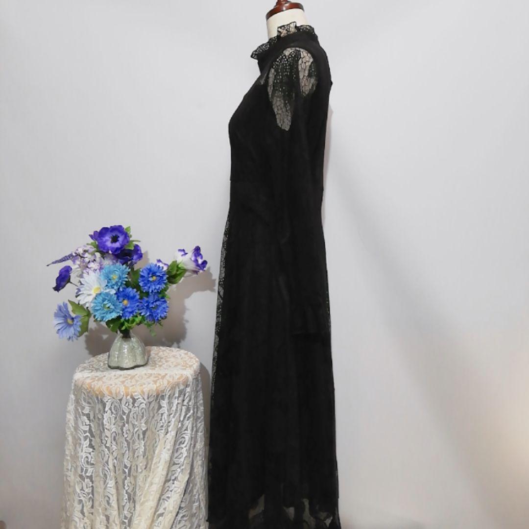 Sueeya 極上美品 総レース ドレス ワンピース パーティー Мサイズ 黒色の画像2