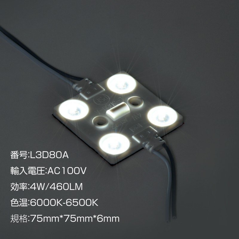 AC100V direct connection waterproof LED module (4 chip ) white daytime light color prompt decision!3