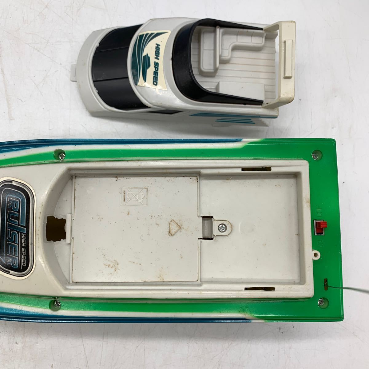 6-2-45# радиоконтроллер лодка Cruiser высокая скорость лодка RC Cruiser модель зеленый акционерное общество ji хлеб g retro коллекция Junk 