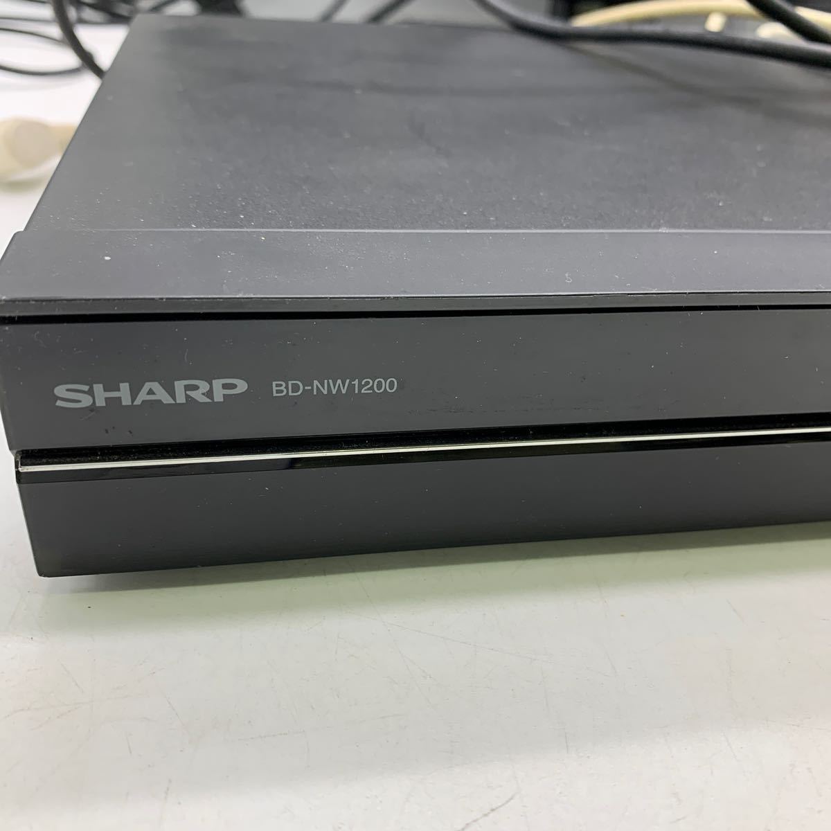 6-2-83■SHARP シャープ BD-NW1200 HDD/BDレコーダー B-CAS付き 2017年製 ブラック リモコン無し 通電確認済み_画像5