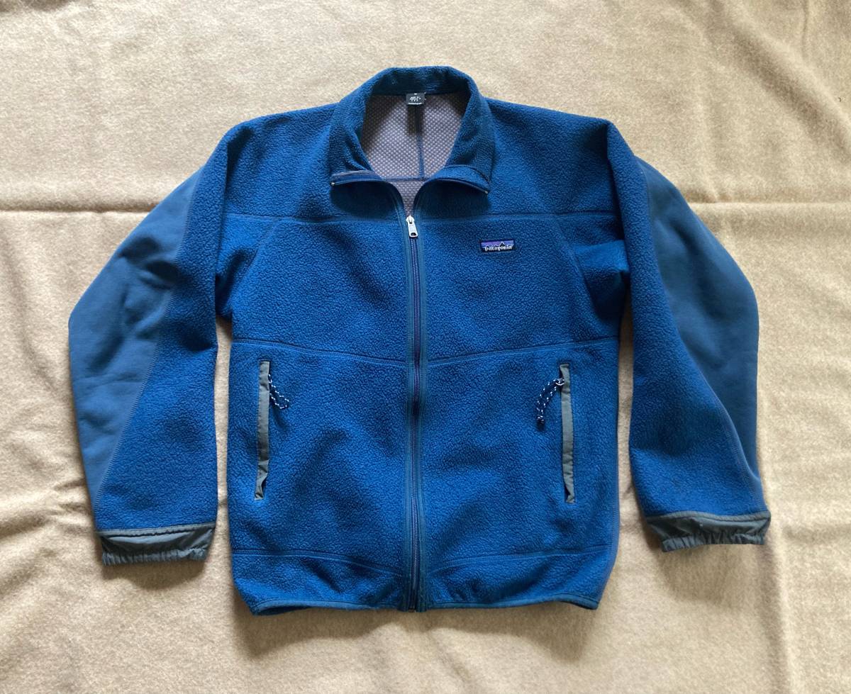 FA99. patagonia Made in USA パタゴニア フリース アメリカ製 vintage 青 ビンテージ 1999年製 ミドルレイヤー 90s