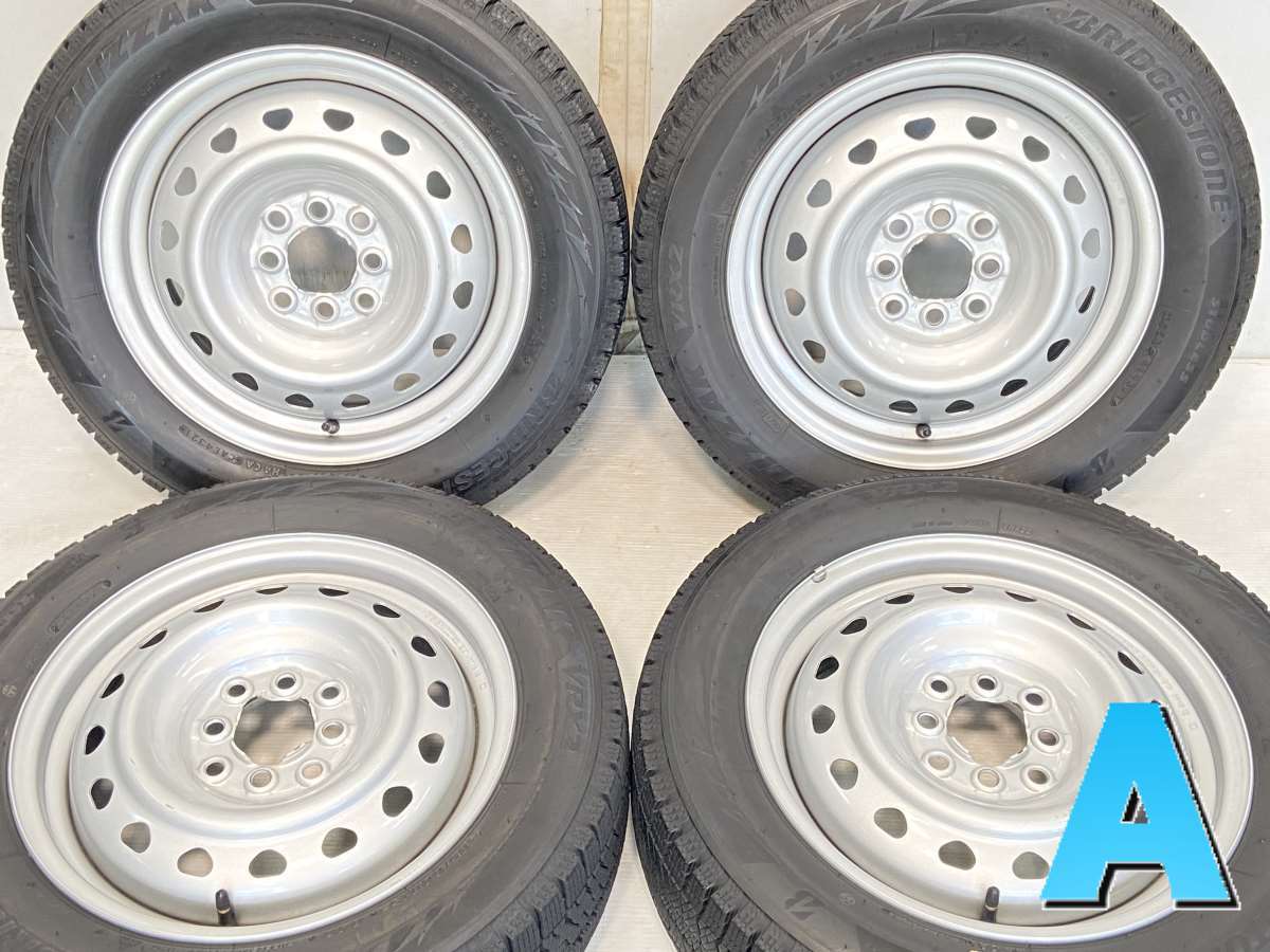 中古タイヤ スタッドレスタイヤ ホイールセット 4本セット 185/60R15 　 15x5.5 100/114.3-4穴 ブリヂストン ブリザック VRX2_画像1