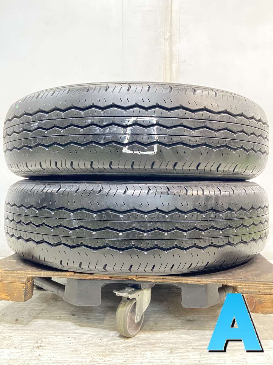 中古タイヤ サマータイヤ 2本セット 195/80R15 107/105LT ブリヂストン エコピア RD-613_画像1