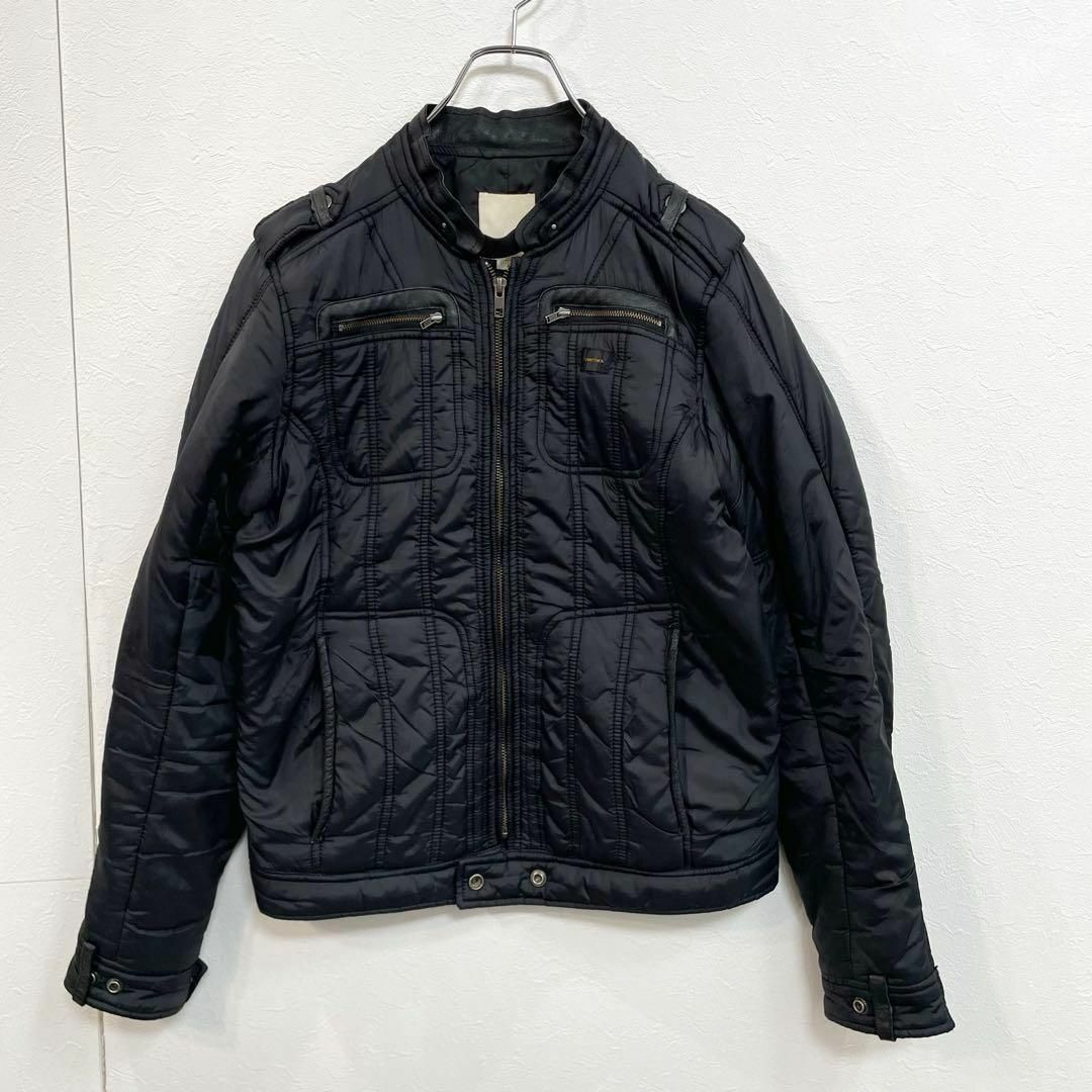 【SALE】 ディーゼル DIESEL レザー切替 ジップアップ 中綿 ジャケット ジャケット・アウター