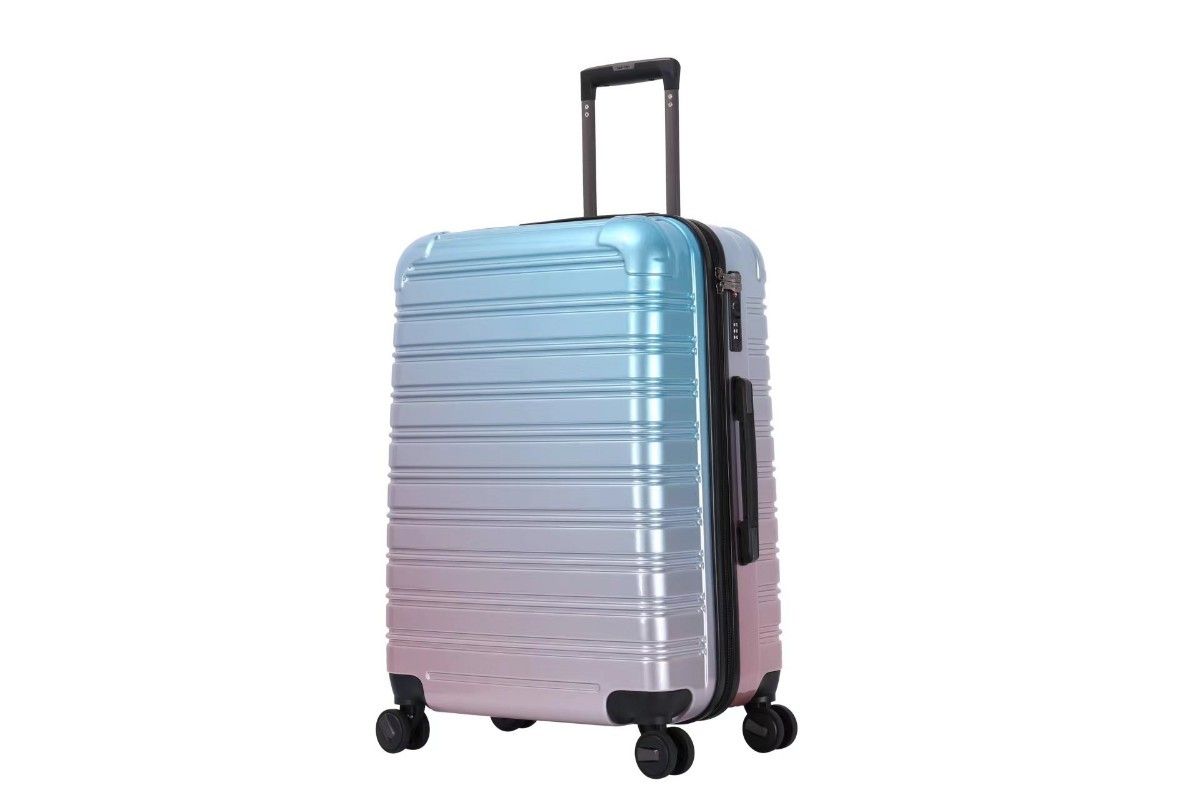 キャリーケース 青 ピンク グラデーション Mサイズ  軽量 スーツケース ダイヤルロック 綺麗