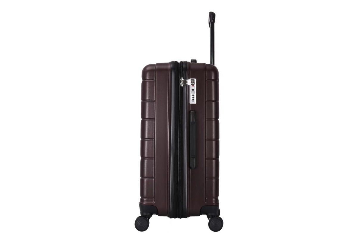 キャリーケース ブラウン Sサイズ 軽量 機内持込 TSA 前開き 旅行 スーツケース