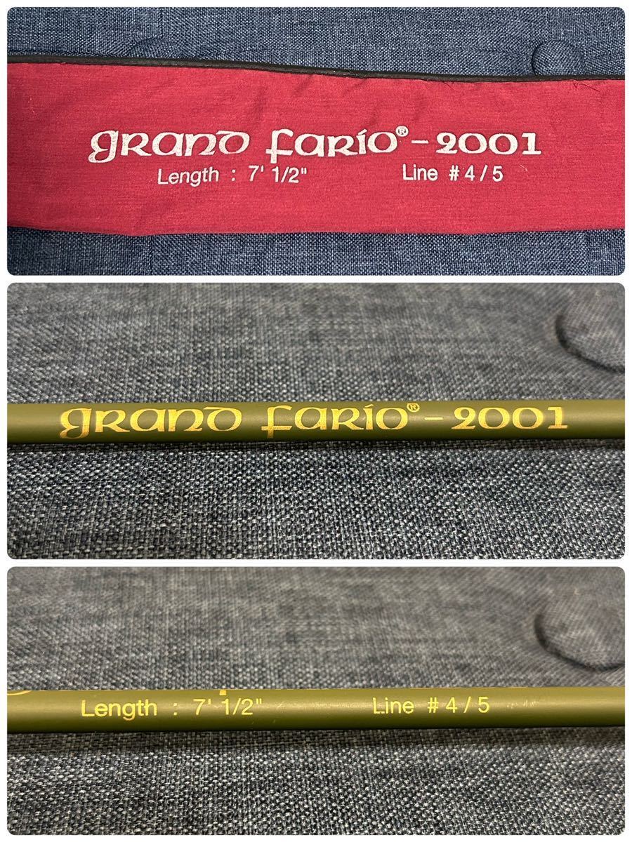 COATAC コータック grano fario 2001 グランファリオ 7'1/2 #4/5中古品 2024/02/01出品E フライロッド_画像2