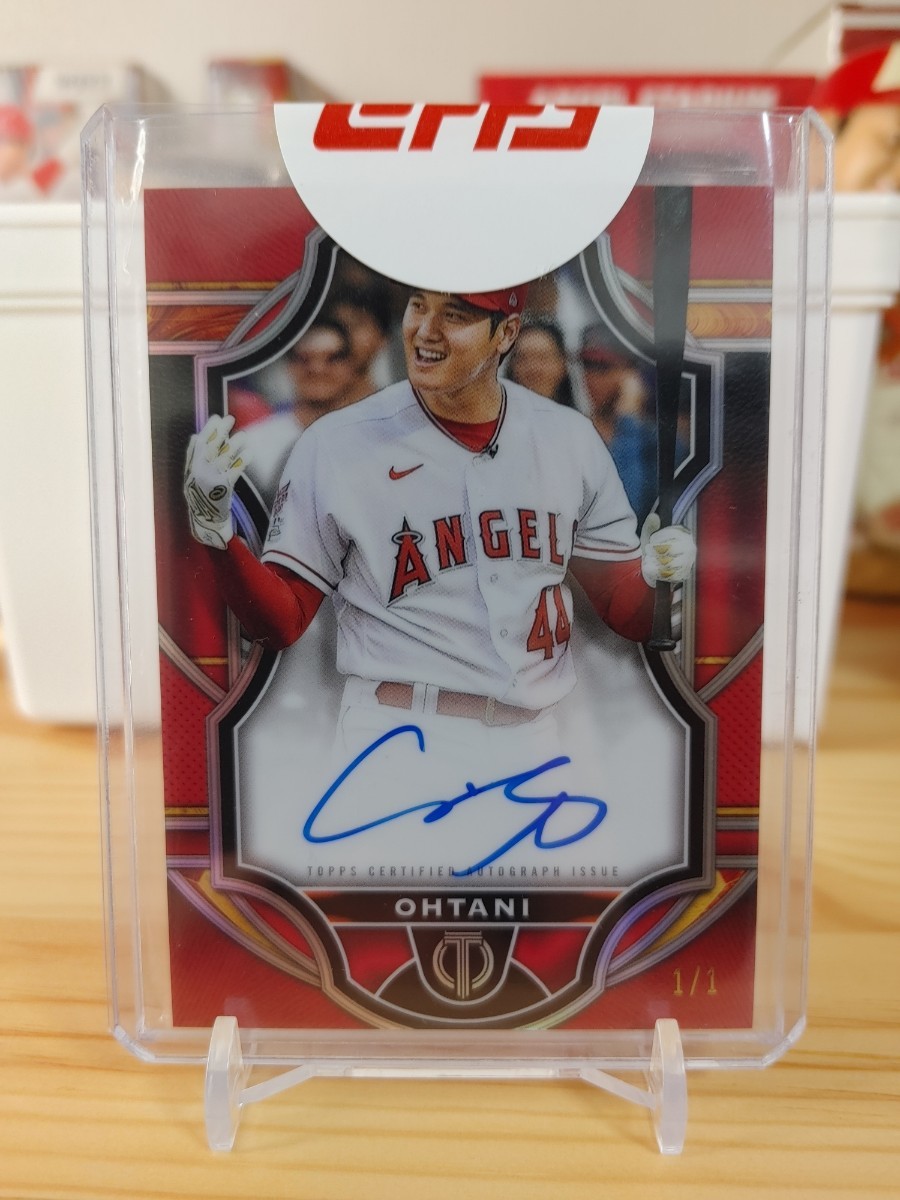 世界1枚限定 大谷翔平 直筆サインカード Topps tribute baseball auto オールスター エンゼルス 世界１枚限定 バリエーション ドジャース