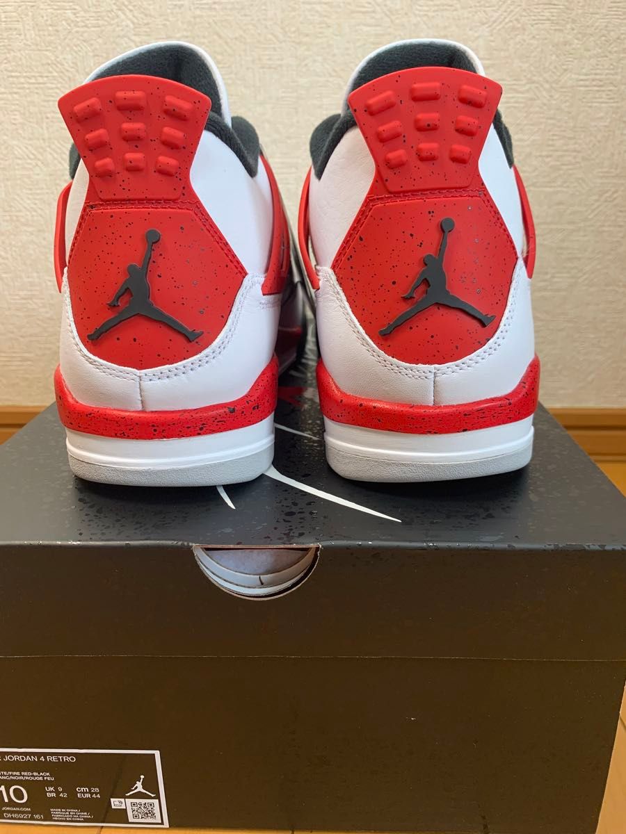ナイキ エアジョーダン4 レトロ レッドセメント Nike Air Jordan 4 Retro Red Cement 28㎝