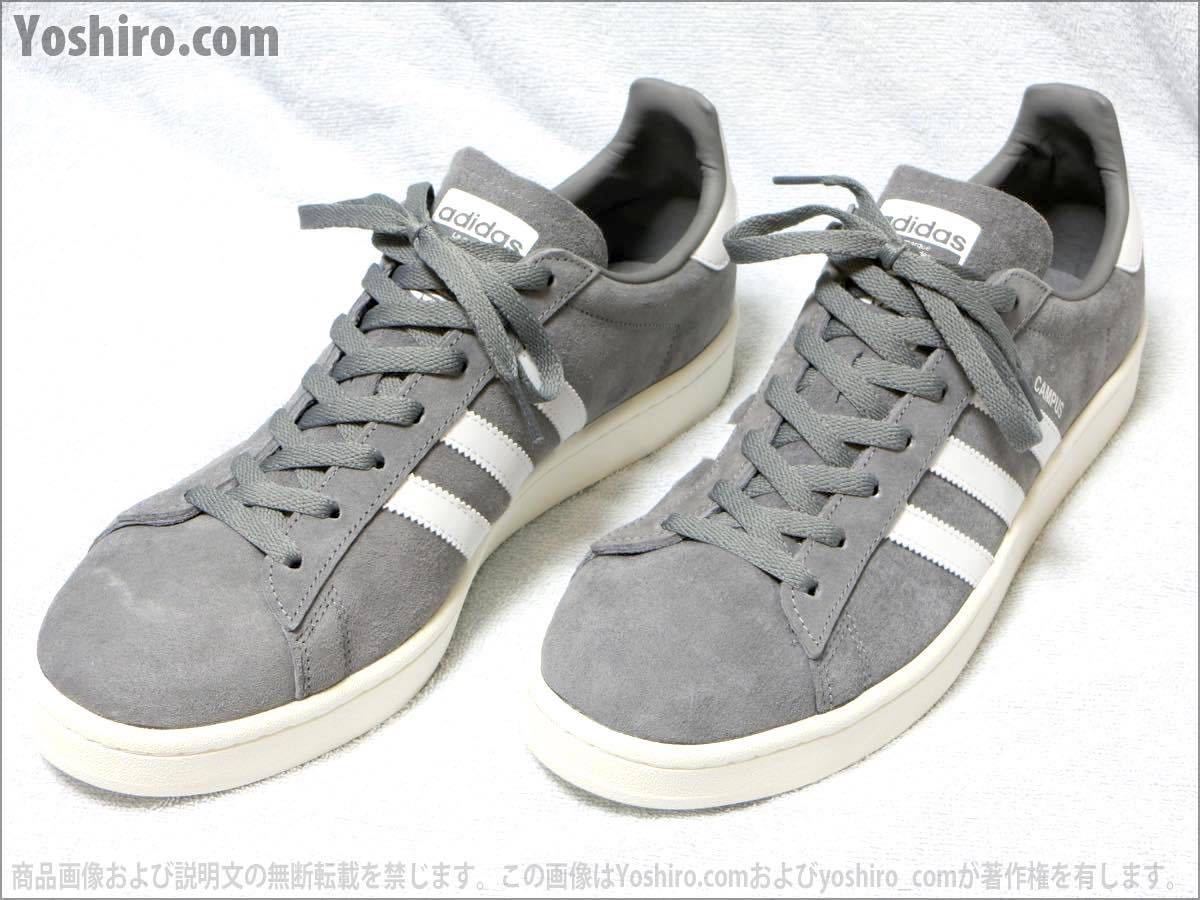 管MS190★新品/30.5cm★アディダス キャンパス Adidas Campus Gray グレー灰色 BZ0085★スエード/定番カラー_画像2