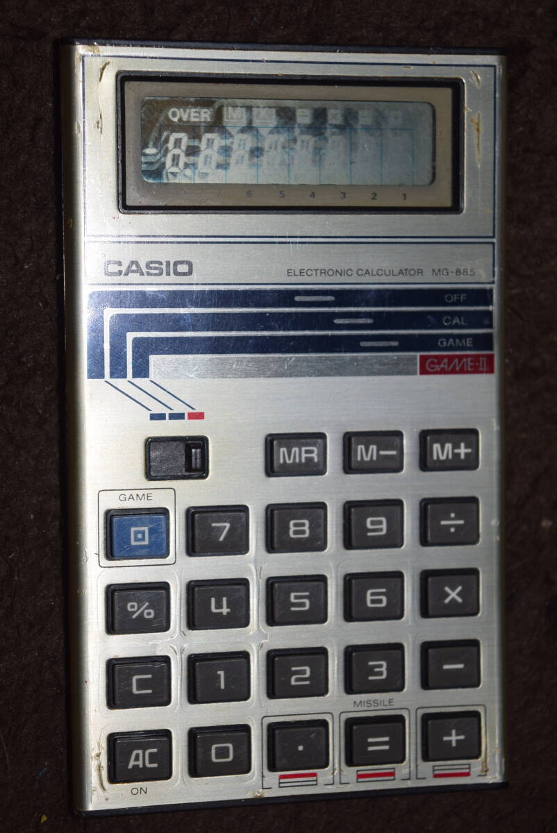 カシオ ゲーム電卓 MG-885 エイトアタック 本体のみ 通電確認済み　._画像1