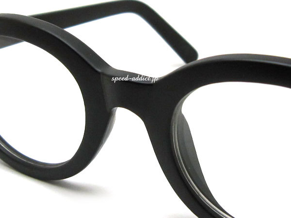 強化 BOSTON SUNGLASS 艶消しBLACK × CLEAR/ボストンサングラス縁ぶちフレームマットブラック伊達だてメガネ眼鏡めがねフレームクラシカル_画像6