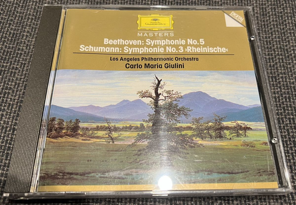 【送料無料】ジュリーニ/ロサンゼルスフィル シューマン 交響曲第3番、ベートーヴェン 交響曲第5番 DGレーベル 輸入盤CD 中古品の画像1