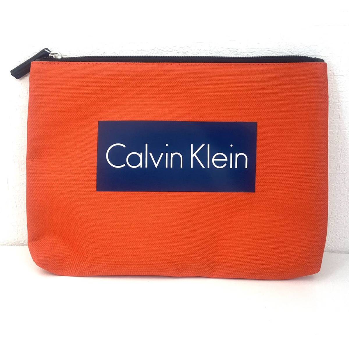 [ new goods unused ] Calvin Klein CalvinKlein pouch multi case orange a146