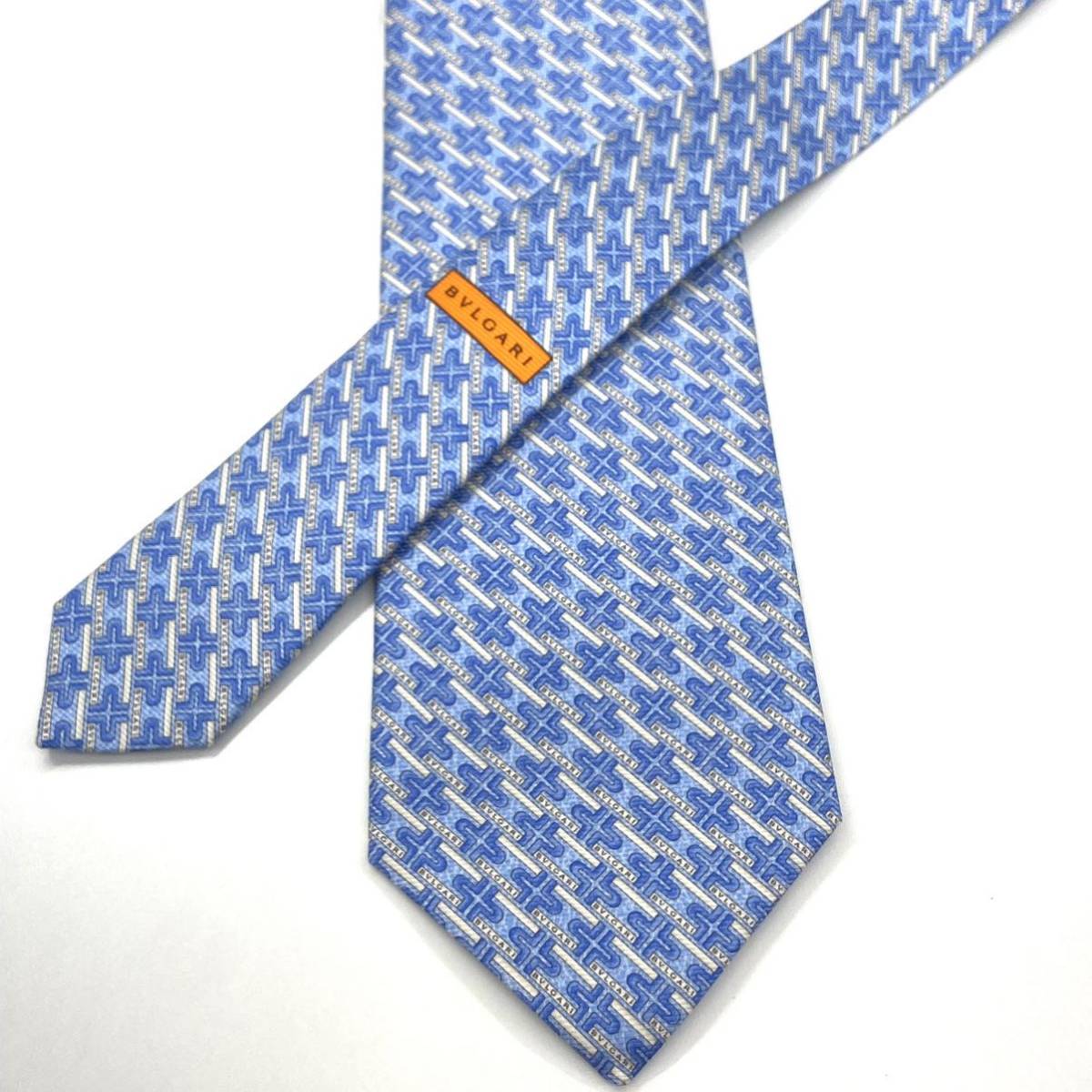[ не использовался ] BVLGARY BVLGARI галстук бренд галстук синий серия a003