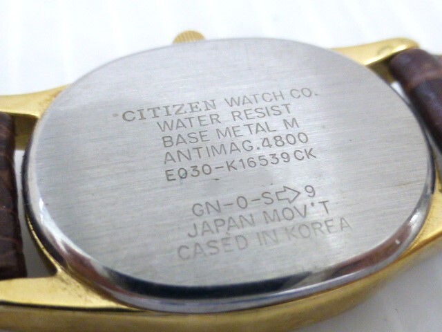 【34450】◆ファッション 時計 CITIZEN/シチズン エコドライブ E030-K16539CK レディース 稼働◆_画像7