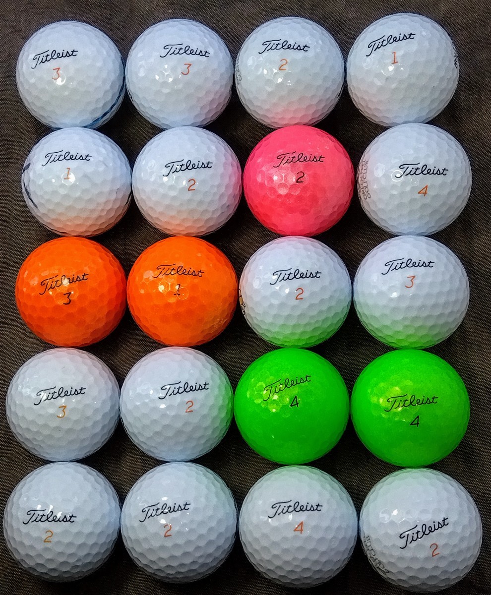 ◆Titleistロストボール◆人気の タイトリスト　Titleist VELOCITY 合計20個セット　いかがですか？_画像1