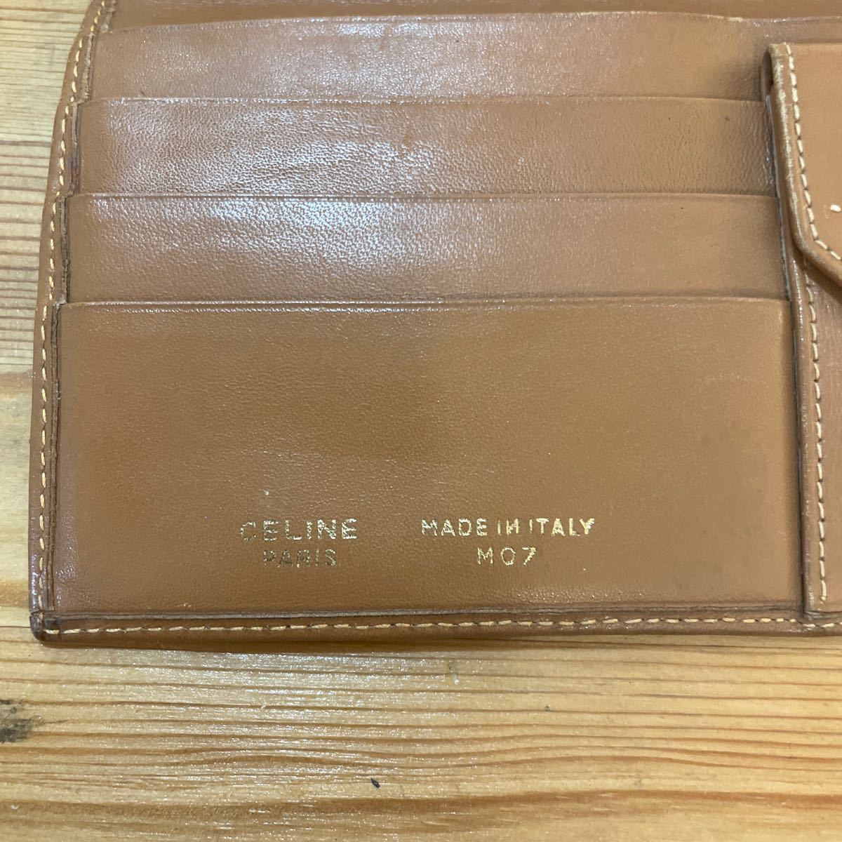 CELINE セリーヌ マカダム柄 二つ折り 長財布 ヴィンテージ _画像3