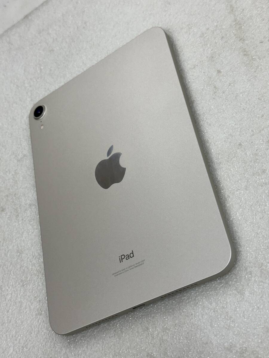 ★ ジャンク Apple IPad Mini (第6世代) 256GB Wi-Fi A2567 スターライト MK7P3 LL/A 本体 部品取り外し用 ★の画像4