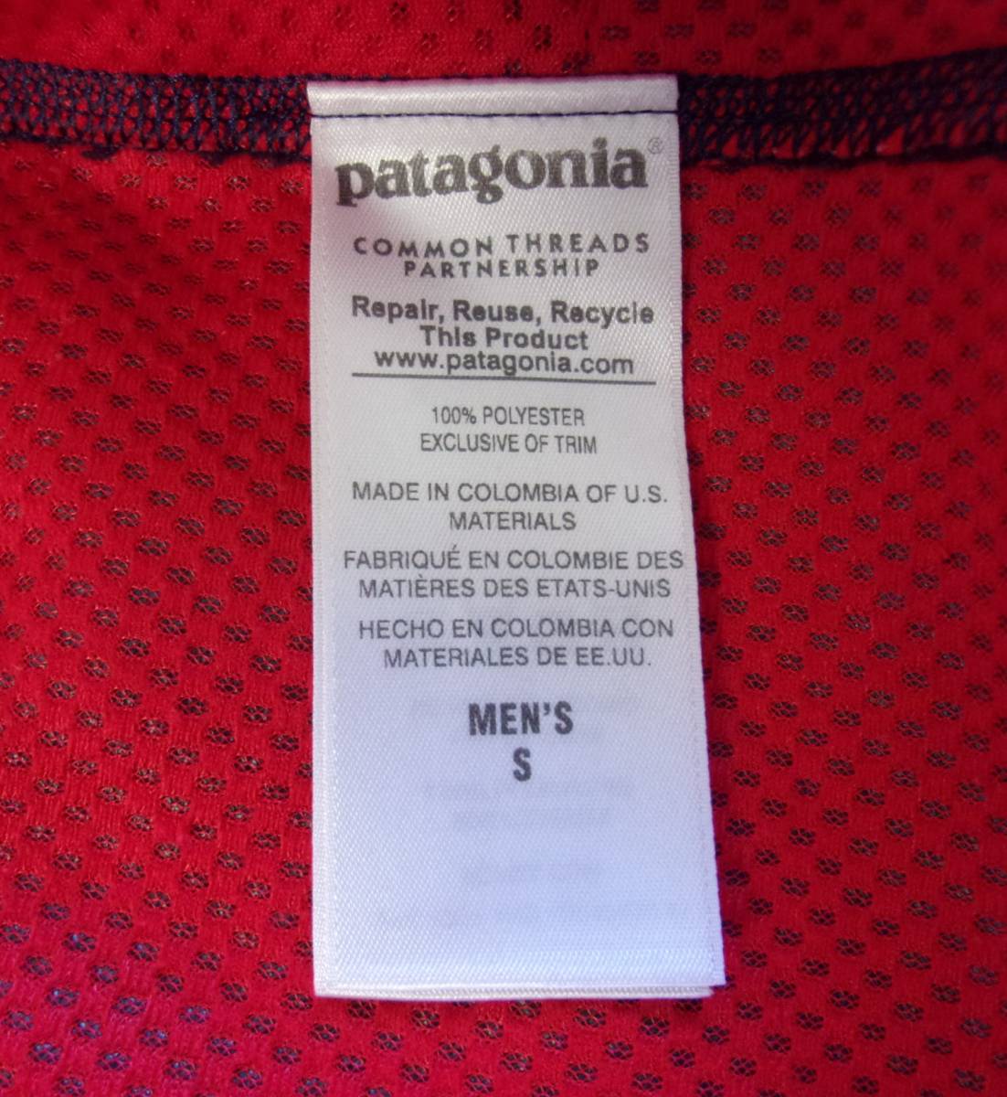 パタゴニア/PATAGONIA　メンズ・クラシック・レトロX・ジャケット　２０１５年モデル　サイズS　ネイビー×レッド_画像6