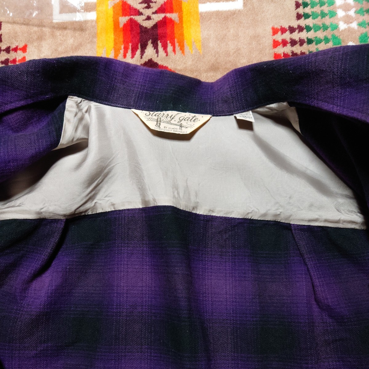 JELADO　ジェラード　Vincent Shirt　オープンカラーシャツ　サイズ15　グレープ　定価￥19,800　美品　正規取扱店購入_画像5