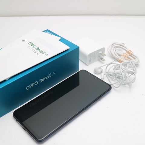 新品同様 A002OP Y!mobile OPPO Reno3 A ブラック スマホ 白ロム 中古 あすつく 土日祝発送OK