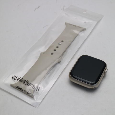 超美品 Apple Watch Series8 45mm GPS+Cellular スターライト スマホ 中古あすつく 土日祝発送 即日発送