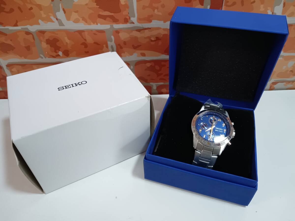 SEIKO×ONE PIECE セイコー 腕時計 20周年記念 ワンピース クオーツ 10気圧防水 動作確認済み ユーズド_画像1