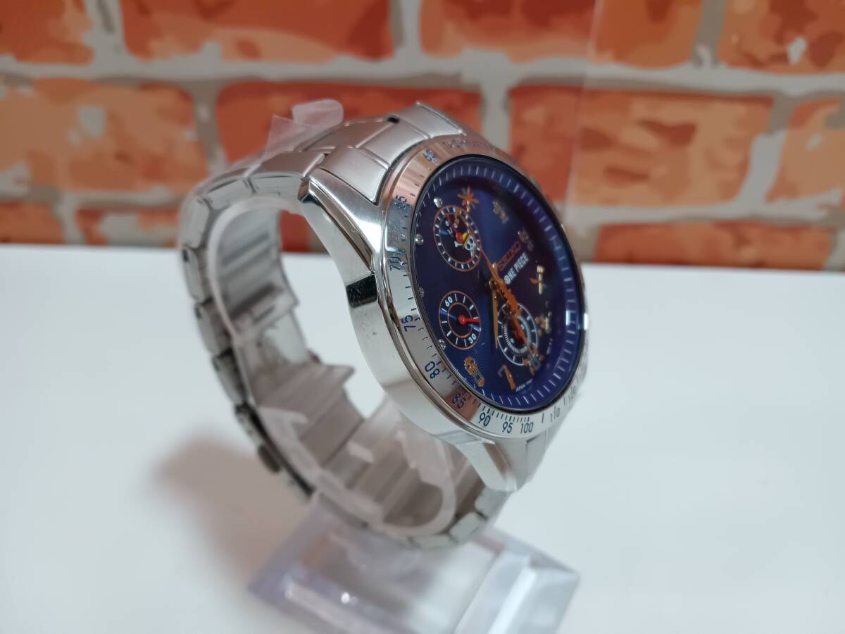 SEIKO×ONE PIECE セイコー 腕時計 20周年記念 ワンピース クオーツ 10気圧防水 動作確認済み ユーズド_画像4