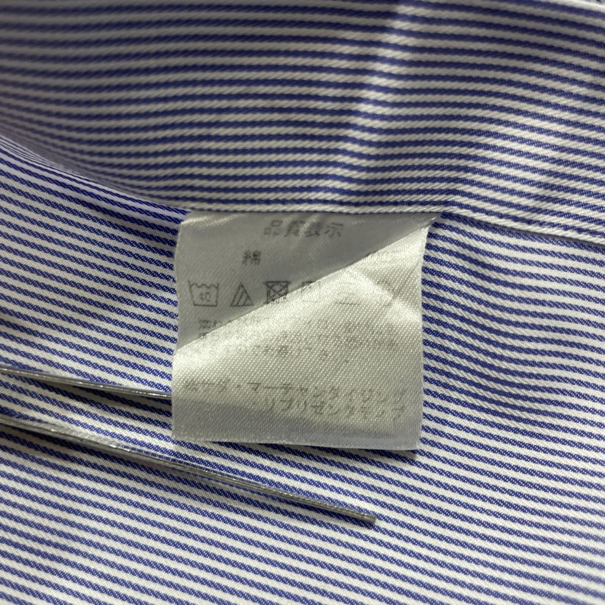 266 KAMAKURA SHIRTS 鎌倉 カマクラ シャツ ストライプ 長袖 ワイシャツ オーダー 日本製 ビジネス オフィス コットン メンズ 40218W_画像6