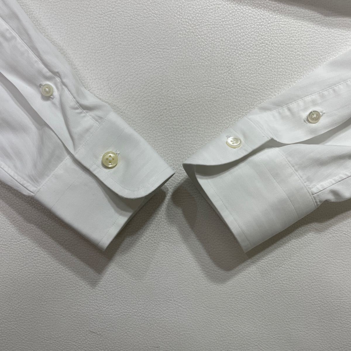 259 Maker's Shirt 鎌倉 メーカーズシャツ カマクラ 長袖 ワイシャツ 日本製 ビジネス オフィス コットン ホワイト 白 40222S_画像5
