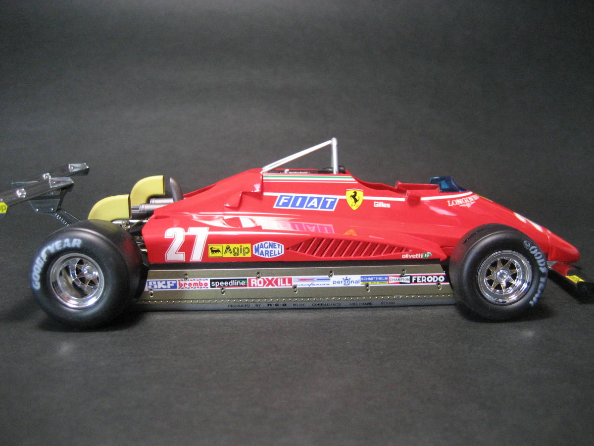 ◇フジミ１／２０　フェラーリ　１２６Ｃ２　ロングビーチGP 完成品◇_画像7