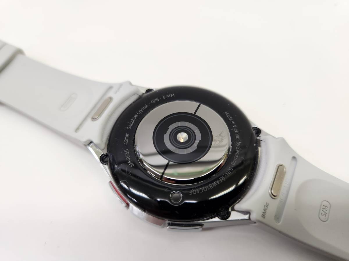 ★◆【USED】SAMSUNG Galaxy Watch6 Classic SM-R950 スマートウォッチ シルバー ギャラクシー サムスン 60サイズ_画像5