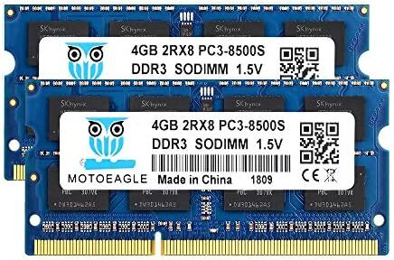 Motoeagle PC3-8500 DDR3 1066Mhz 4GB×2枚 1.5VノートPC用メモリ204Pin CL7 No_画像1