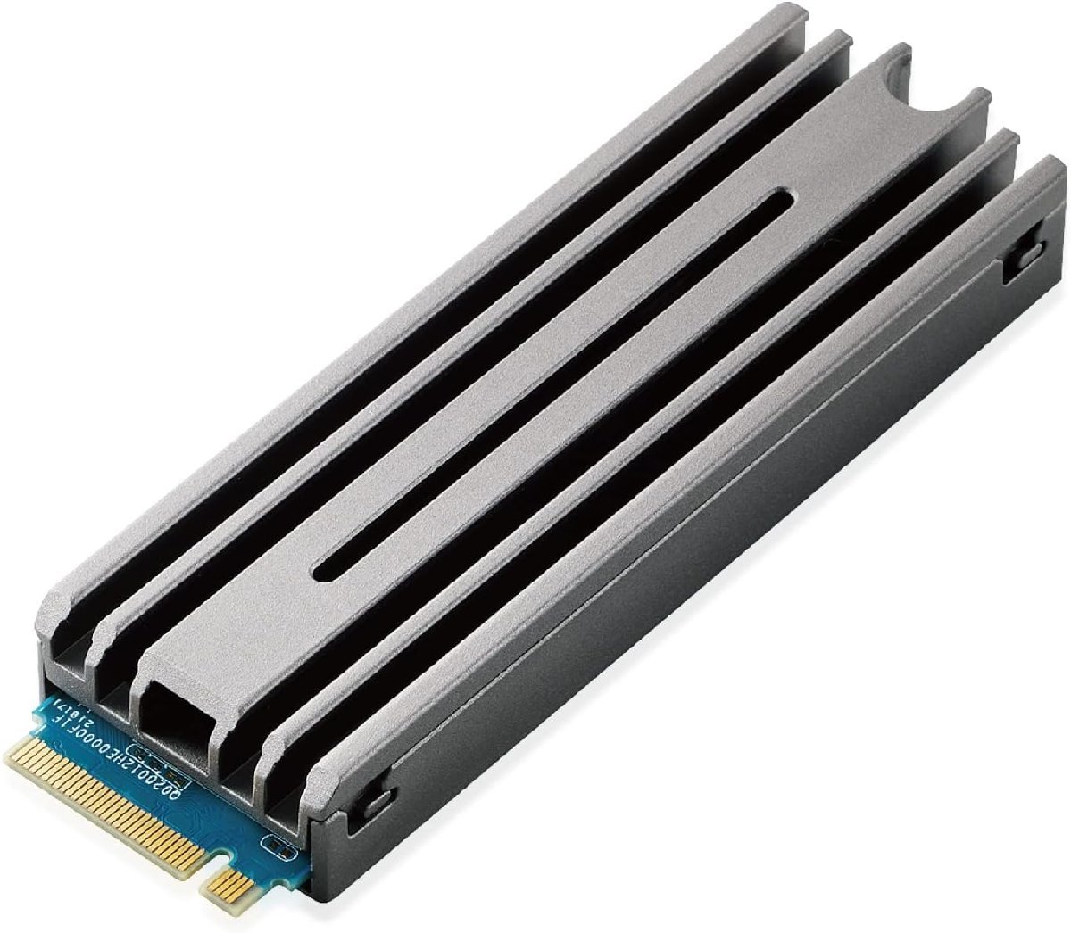 エレコム 内蔵SSD 500GB M.2 2280 PCIe Gen4 x4 [PS5専用設計のヒートシン (中古品)_画像1