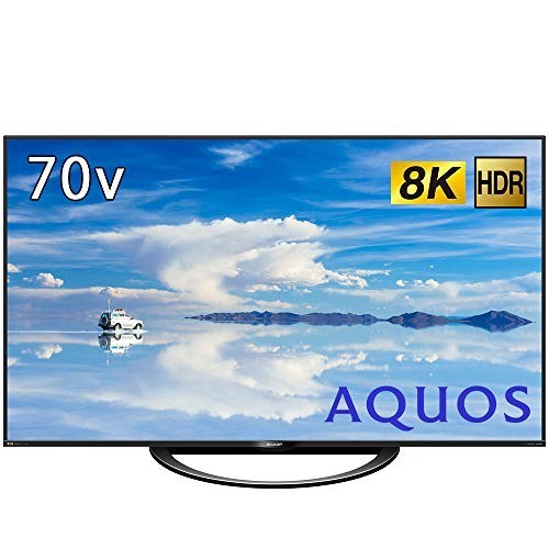 (中古品)シャープ 70V型 液晶 テレビ AQUOS 8T-C70AX1 8K チューナー内蔵 N-Blackパ_画像1